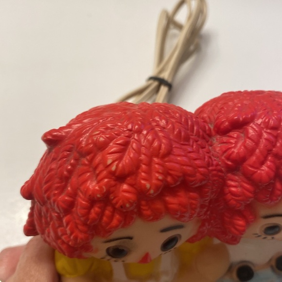 Vintage 1969 Raggedy Ann & Andy, Table Top Night Light, in Working Condition - Picture 9 of 10